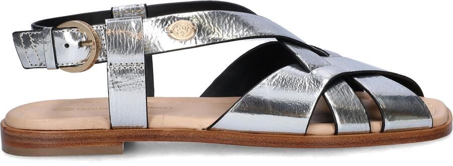 Fred de la Bretoniere Gitel Cross Sandaal Mirror Zilver