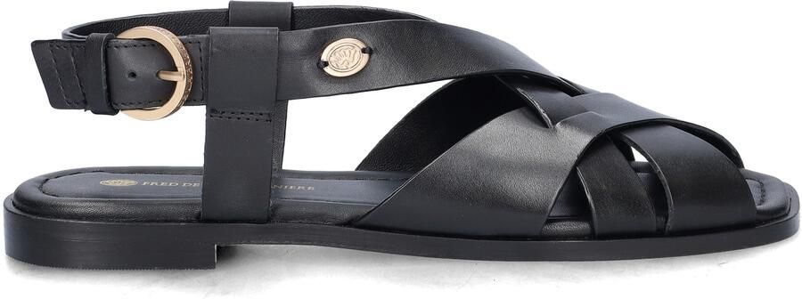 FRED DE LA BRETONIERE Sandalen met Hak Dames Gitel Cross Maat: 41 Materiaal: Leer Kleur: Bruin - Foto 6