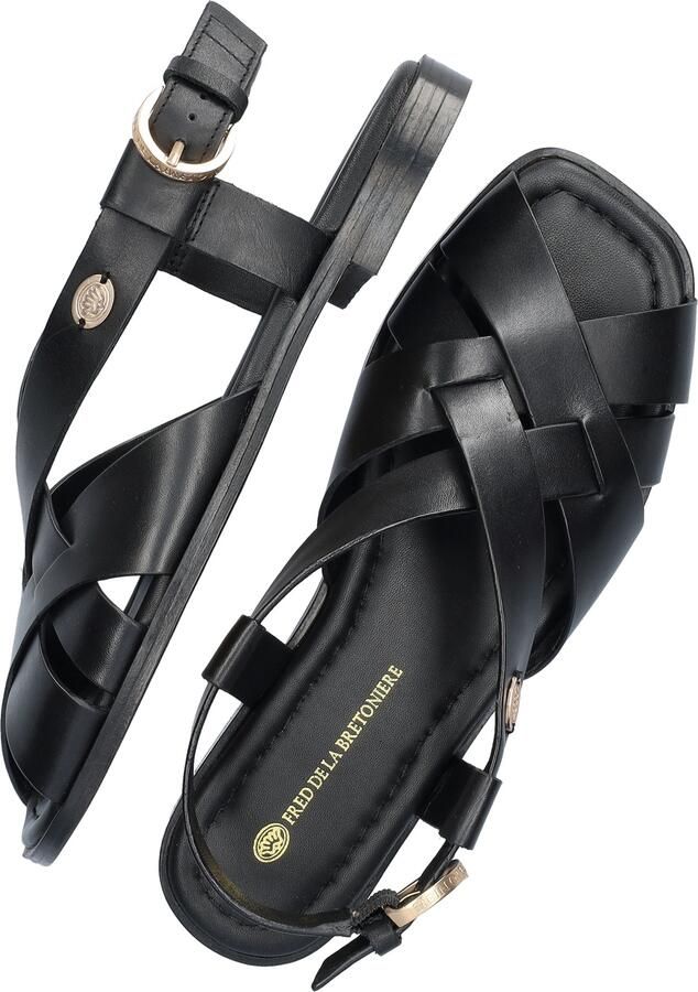 FRED DE LA BRETONIERE Sandalen met Hak Dames Gitel Cross Maat: 41 Materiaal: Leer Kleur: Bruin - Foto 7