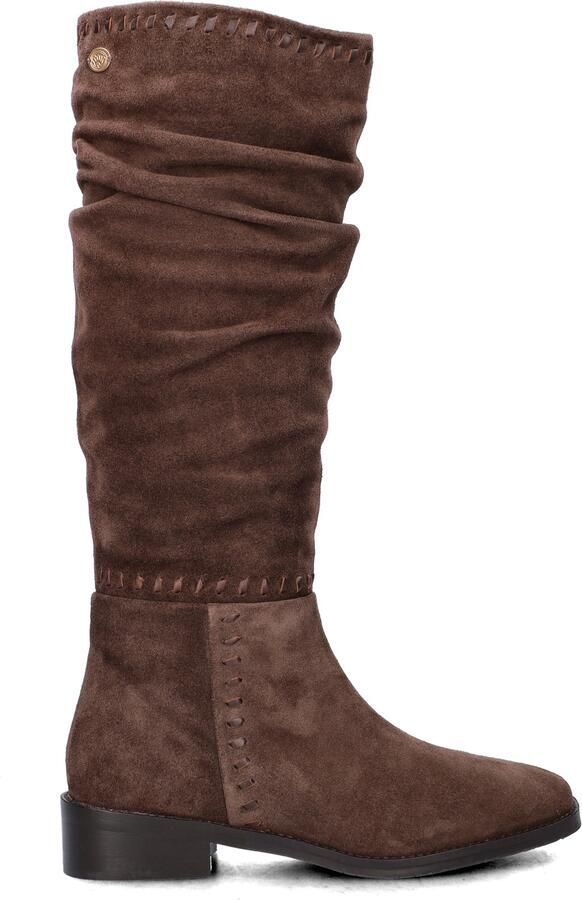 Fred de la Bretoniere FRIDO WEAVE High Boot Suede Dark Brown - Foto 2