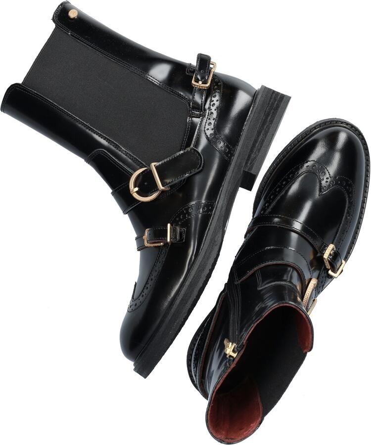 FRED DE LA BRETONIERE Biker Boots Dames Paris Edane Lakleer Zwart - Foto 10