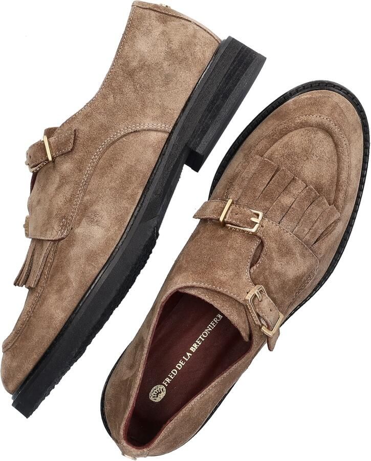 FRED DE LA BRETONIERE Loafers Dames Paris Jay Maat: 42 Materiaal: Suède Kleur: Taupe - Foto 3