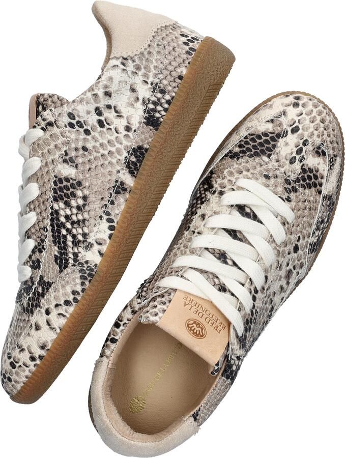 FRED DE LA BRETONIERE Lage Sneakers Dames Pearl Sign Maat: 42 Materiaal: Leer Kleur: Beige - Foto 3
