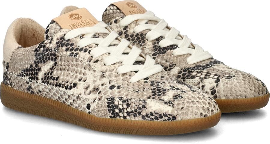 FRED DE LA BRETONIERE Lage Sneakers Dames Pearl Sign Maat: 42 Materiaal: Leer Kleur: Beige - Foto 4