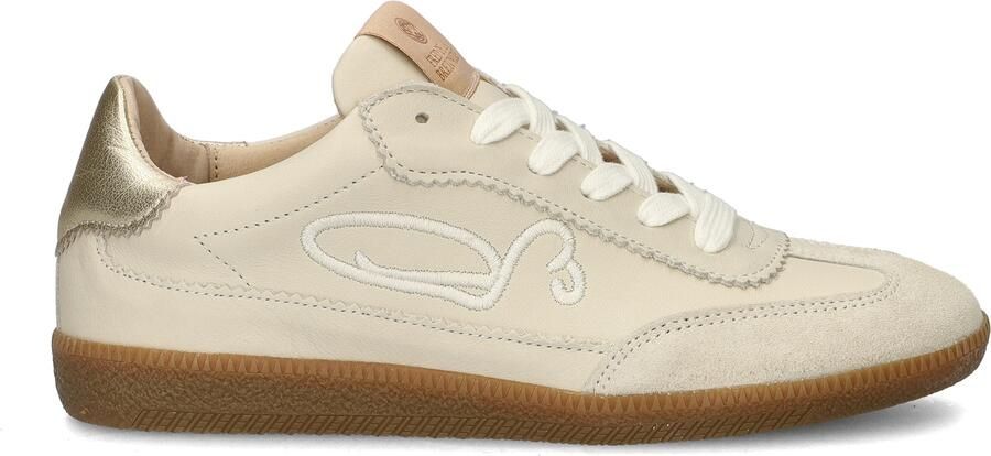 FRED DE LA BRETONIERE Lage Sneakers Dames Pearl Sign Maat: 38 Materiaal: Leer Kleur: Beige - Foto 7