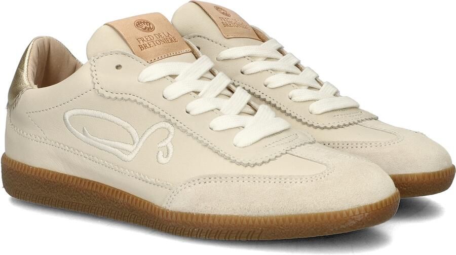 FRED DE LA BRETONIERE Lage Sneakers Dames Pearl Sign Maat: 38 Materiaal: Leer Kleur: Beige - Foto 10
