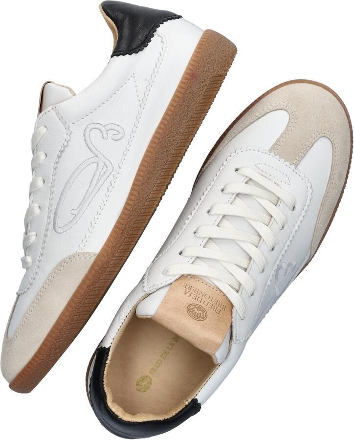 FRED DE LA BRETONIERE Lage Sneakers Dames Pearl Sign Maat: 40 Materiaal: Suède Kleur: Wit - Foto 6