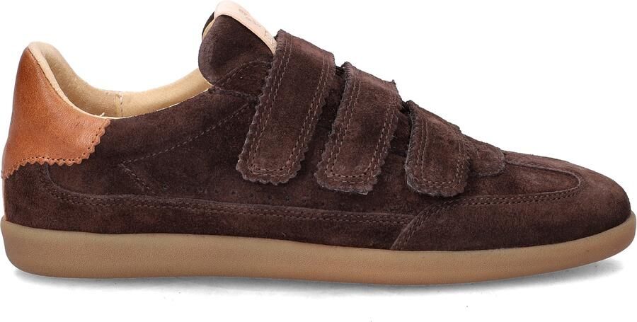 Fred de la Bretoniere Pepper Valencia Sneakers Suede Donkerbruin - Foto 2