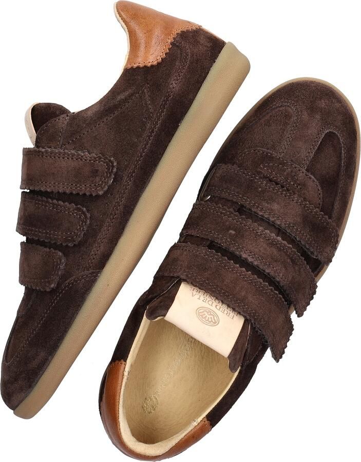 Fred de la Bretoniere Pepper Valencia Sneakers Suede Donkerbruin - Foto 3