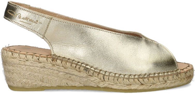 Fred de la bretoniere Espadrille Slingback Jamy Goud