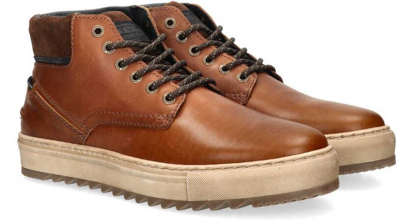 Gaastra Led Mid Oil M Hoge sneakers Leren Sneaker Heren Cognac - Foto 5