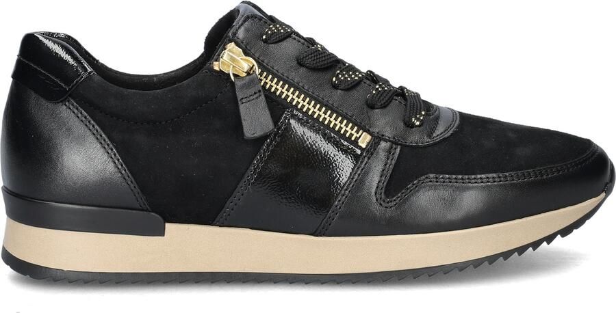 Gabor Vrouwen Leren Lage sneakers Damesschoenen 73.420 nub Zwart - Foto 3
