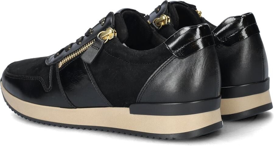 Gabor Vrouwen Leren Lage sneakers Damesschoenen 73.420 nub Zwart - Foto 6