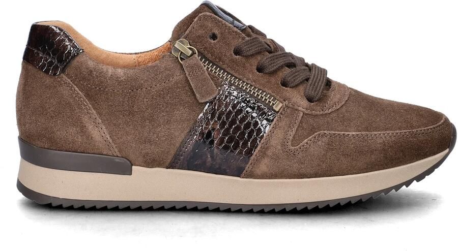 Gabor Lage sneakers Chunky zool 6019 Bruin Suède - Foto 2