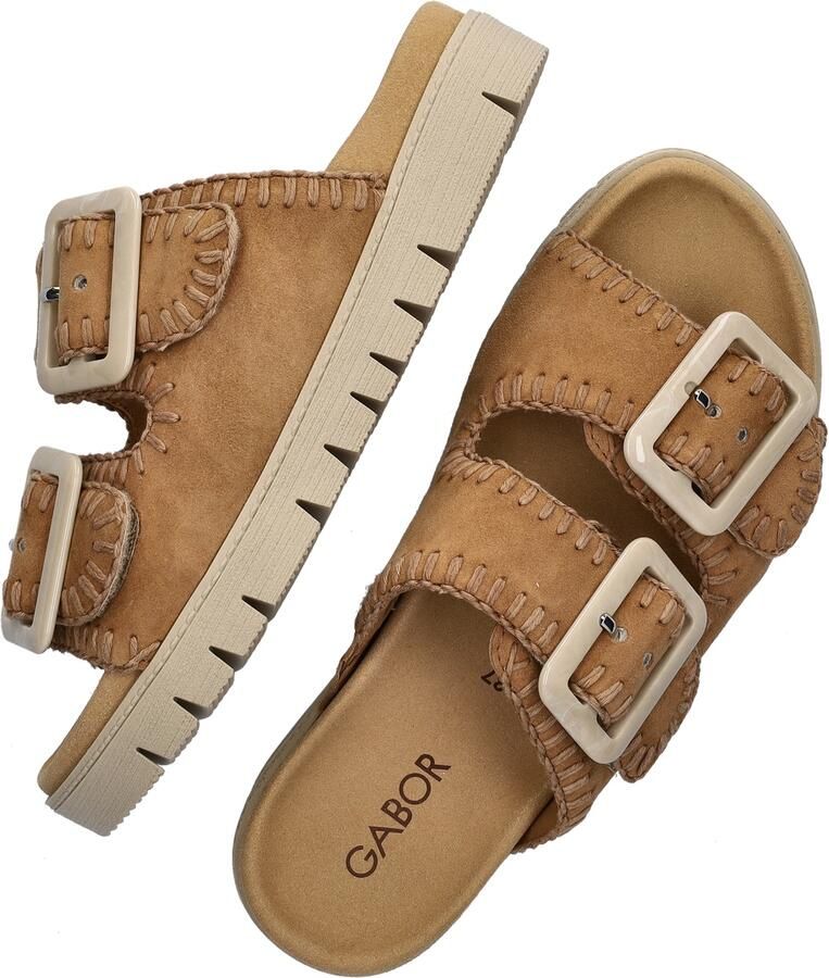 Gabor Slippers plateau comfortabele schoen zomerschoen met praktische klittenbandsluitingen - Foto 20