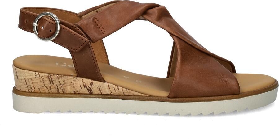 Gabor Bruine Leren Sandalen met Twist Brown Dames - Foto 3