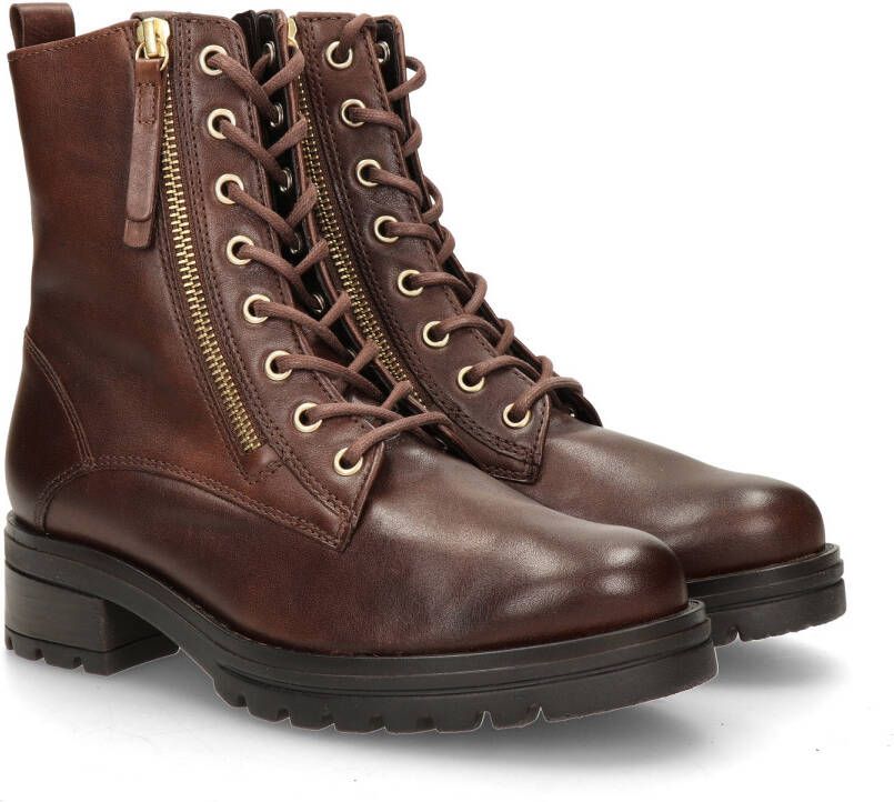GABOR Veterboots Dames 785 Maat: 38 5 Materiaal: Leer Kleur: Cognac - Foto 8