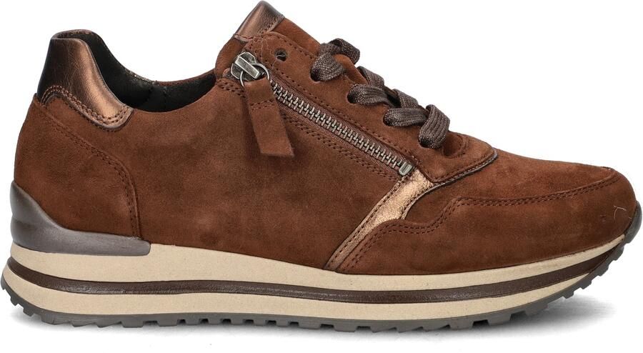 Gabor Bruine Suède Sneaker Optifit Comfort Brown Dames - Foto 3