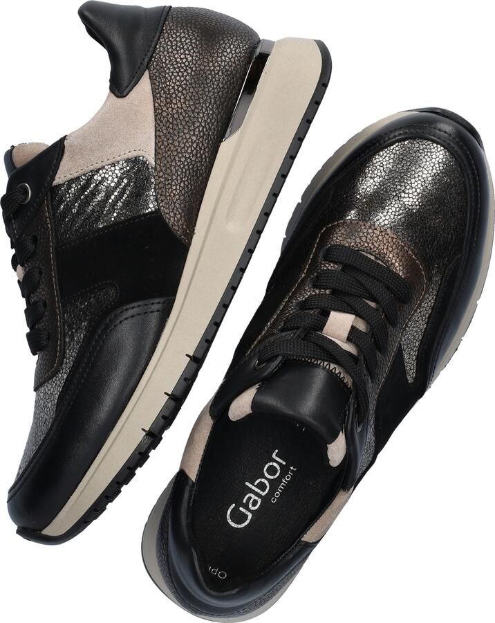 Gabor Comfort Optifit dames sneaker Zwart multi - Foto 3