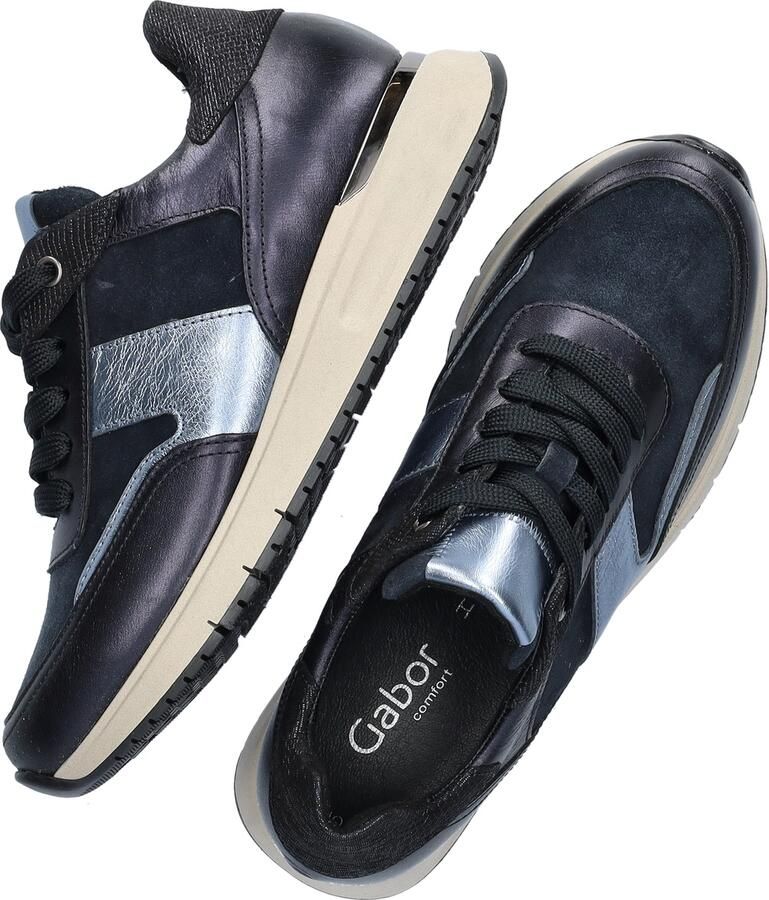 Gabor Sneaker Donker Blauw Nubuck Leer Metalli - Foto 8