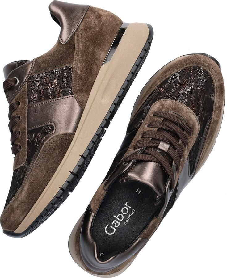 Gabor 76.445.63 dames sneakers (4 5) bruin - Foto 11