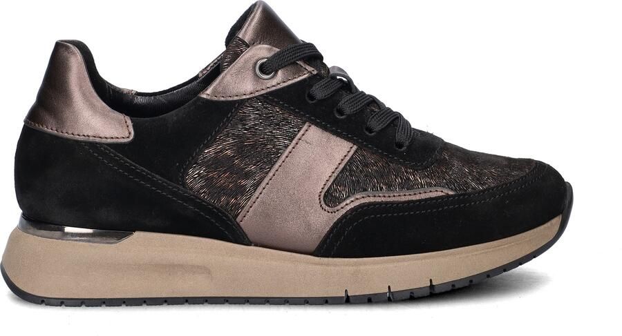 Gabor Comfort Optifit dames sneaker Zwart bruin - Foto 2
