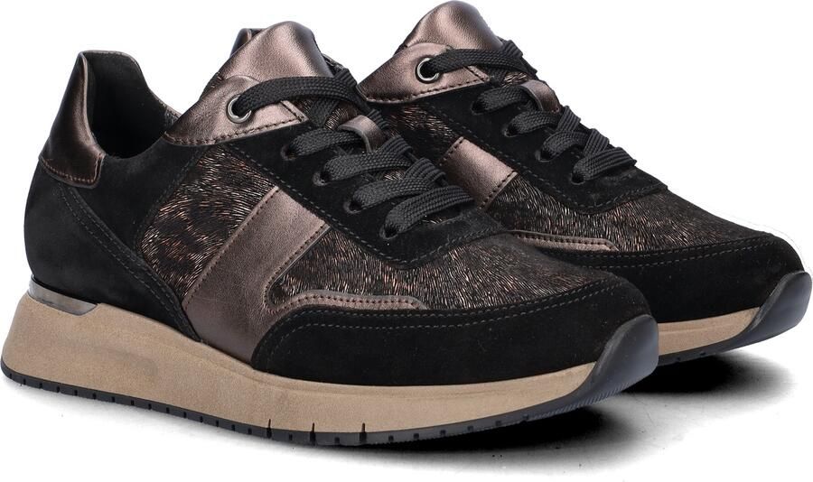 Gabor Comfort Optifit dames sneaker Zwart bruin - Foto 4