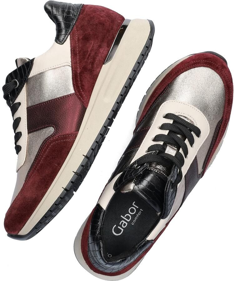 Gabor Comfort Optifit dames sneaker Bordo - Foto 5