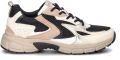 GABOR Lage Sneakers Dames 536 Mesh Beige - Zwart