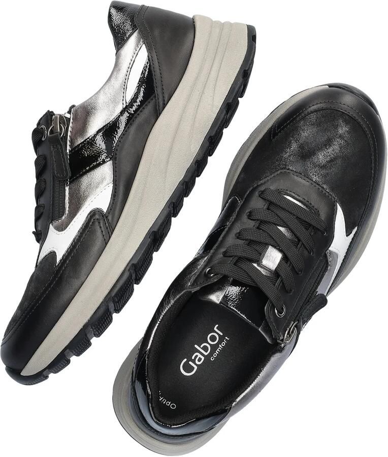 Gabor Sneakers met sleehak Como plateau veterschoen lage schoen in extra wijdte k - Foto 3