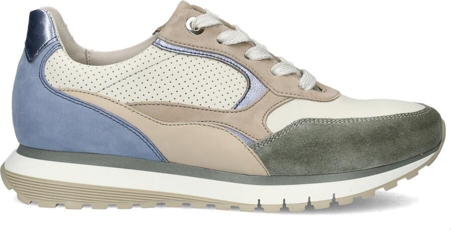 Gabor Sneakers Dames Lage sneakers Damesschoenen Suède 46.375 Beige combi - Foto 5