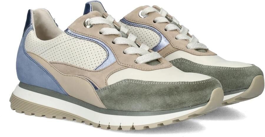 Gabor Sneakers Dames Lage sneakers Damesschoenen Suède 46.375 Beige combi - Foto 8