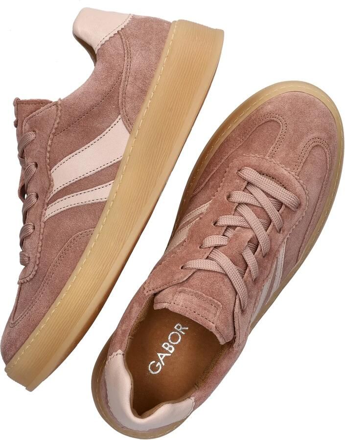 Gabor 86.475.43 Sneakers Oud Roze Suede Dames Roze - Foto 10