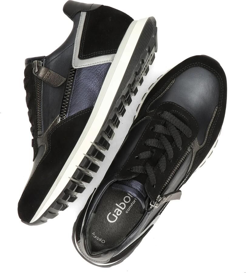 GABOR Lage Sneakers Dames 438 Maat: 37 Materiaal: Leer Kleur: Blauw - Foto 10