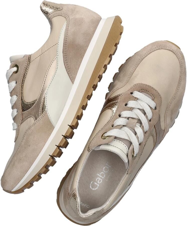 GABOR Lage Sneakers Dames 46.375 Maat: 40 Materiaal: Suède Kleur: Taupe - Foto 4