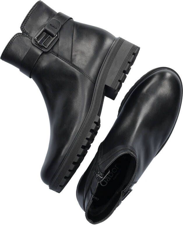 GABOR Enkellaarsjes Dames 762 Maat: 37 Materiaal: Leer Kleur: Zwart - Foto 5