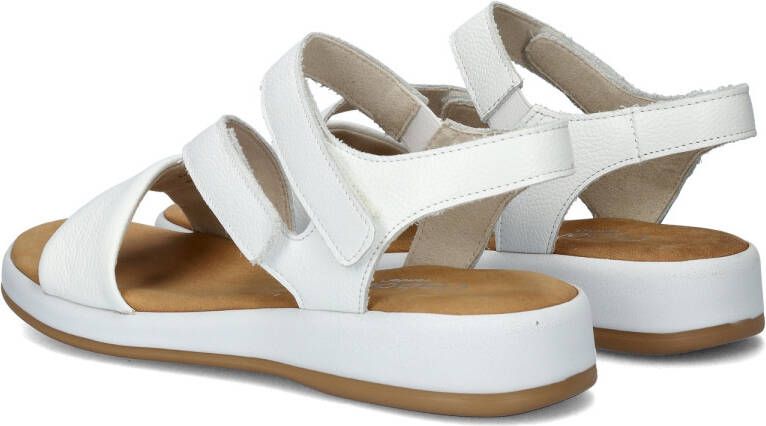 Gabor Witte Leren Sandalen Klittenbandsluiting White Dames - Foto 9
