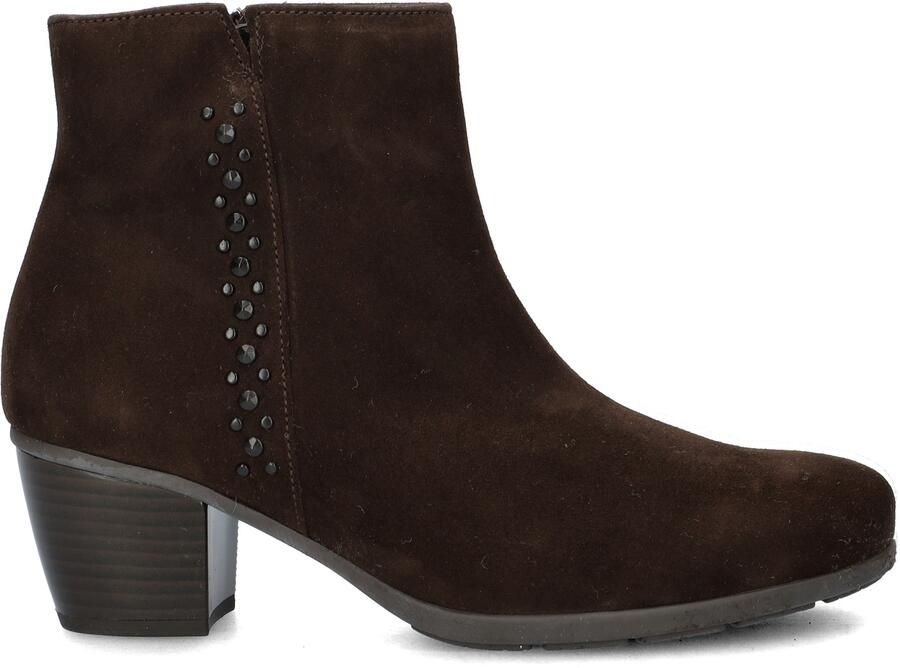 Gabor Elegante suède enkellaars bruin Brown Dames