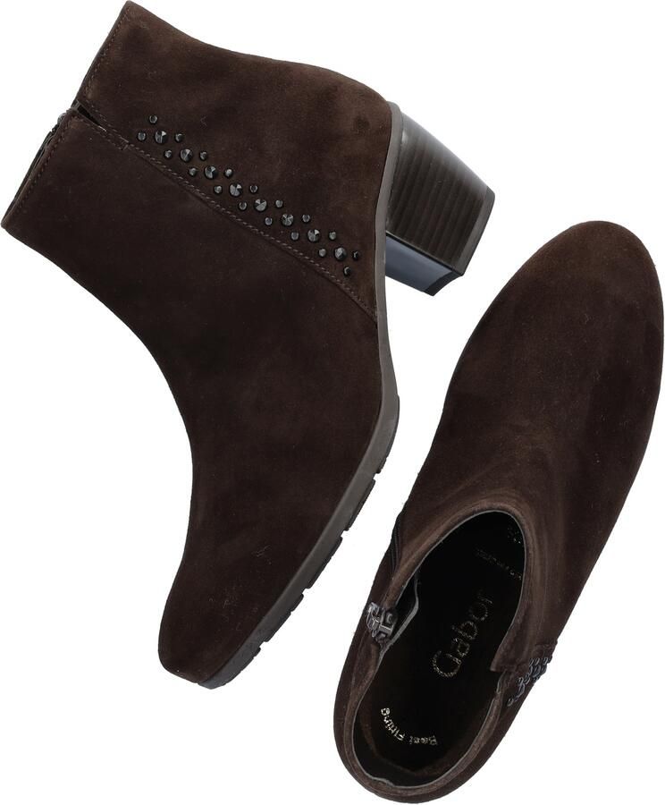 Gabor Elegante suède enkellaars bruin Brown Dames - Foto 2