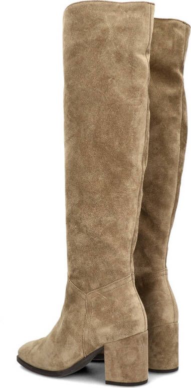 Gabor 95.629.14 Beige Lange velours laarzen smalle leest - Foto 8