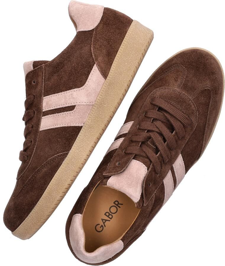 Gabor DAMES SNEAKERS BRUIN 6011.01.005 DREAMVELOUR CACAO ROSEWOOD - Foto 3
