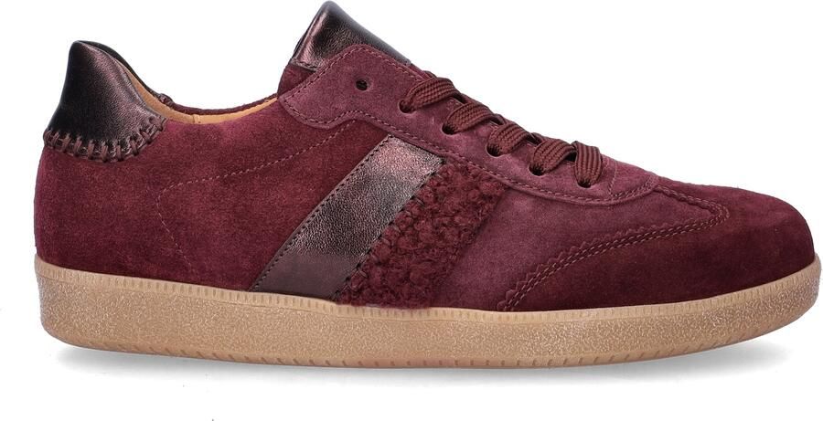 Gabor suède bordeaux dames sneakers - Foto 3