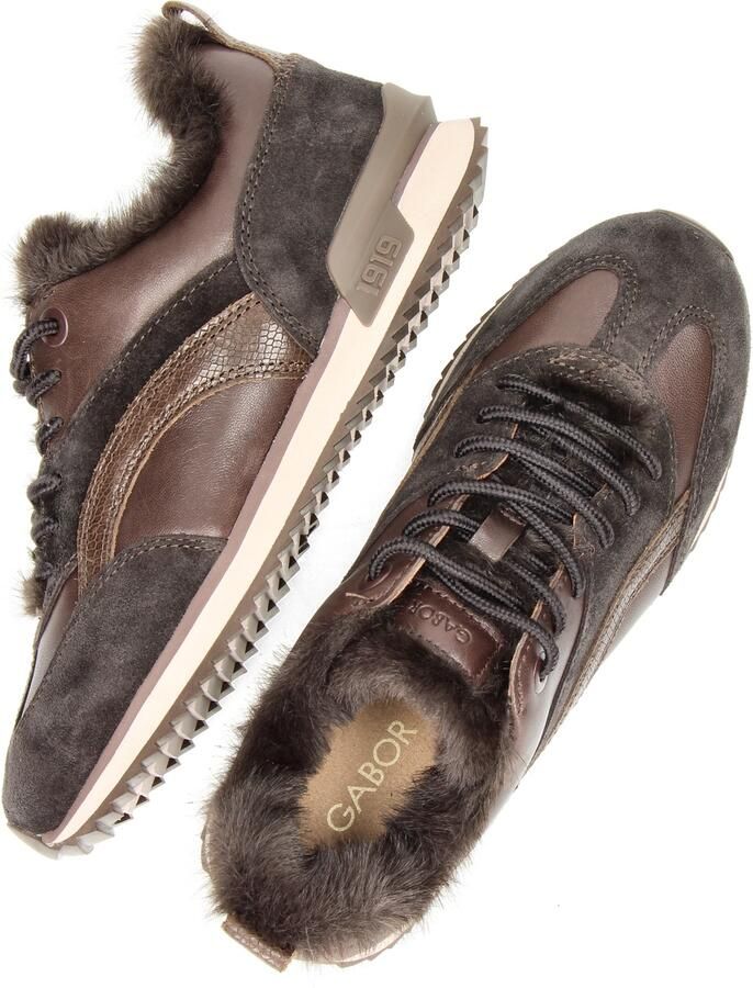 GABOR Sneakers laag chocoladebruin donkerbruin - Foto 3