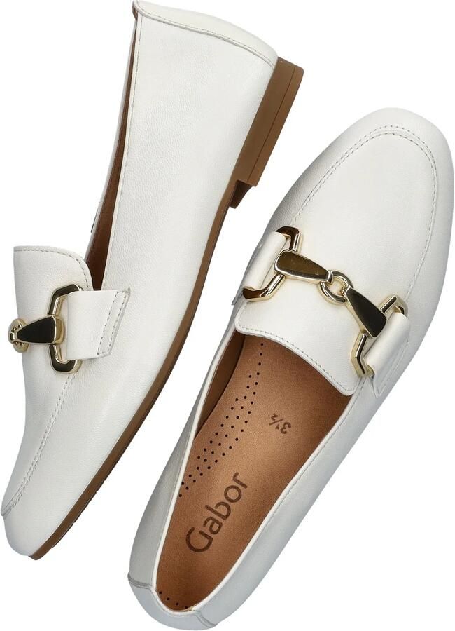 Gabor Witte Loafer met Gouden Details White Dames - Foto 4