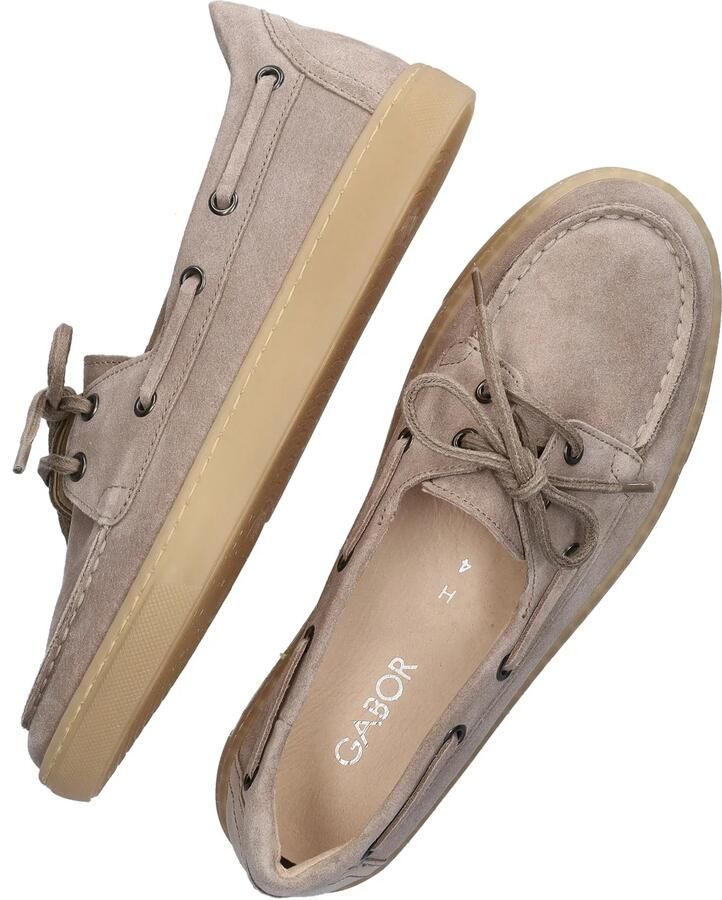 Gabor suède bootschoenen taupe - Foto 5