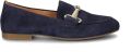 Gabor Elegante blauwe suède loafers met gouden detail Blue Dames - Goud