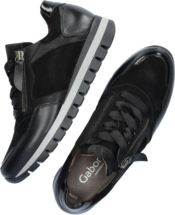 Gabor Sneakers met sleehak Turijn vrijetijdsschoen halfschoen veterschoen met comfortbreedte h (=zeer breed) - Foto 5