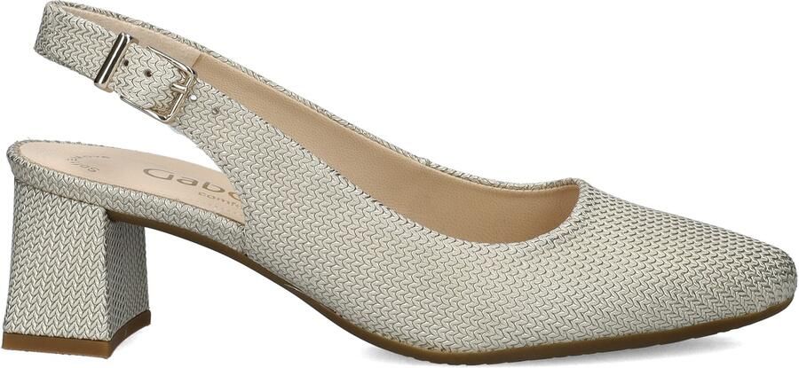 Gabor Slingback Pumps beige Suede Dames