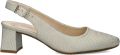 Gabor Slingback Pumps beige Suede Dames - Geel