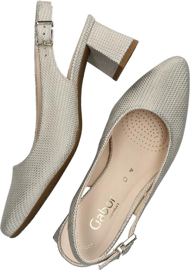 Gabor Slingback Pumps beige Suede Dames - Foto 5